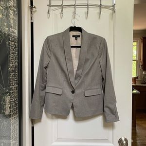 Women's Ann Taylor Petite Light Gray Pants Suit